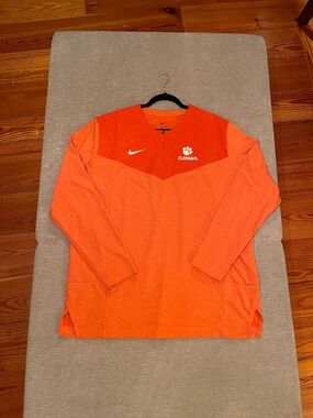 Nike Dri-FIT Clemson 1/4 Zip Pullover * Team Issue * Men's XL * Like New